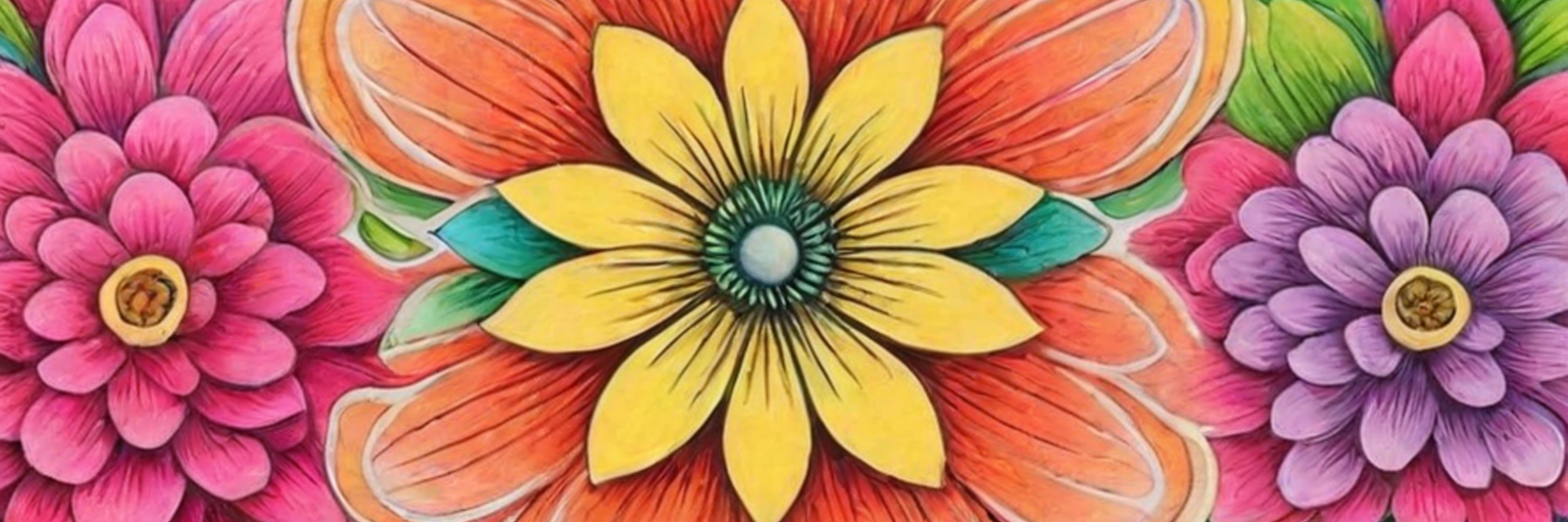 unique floral designs to color info