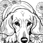 free printable coloring pages dachshund