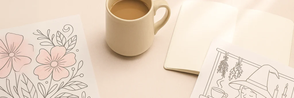 coloring book pages mindfulness routine